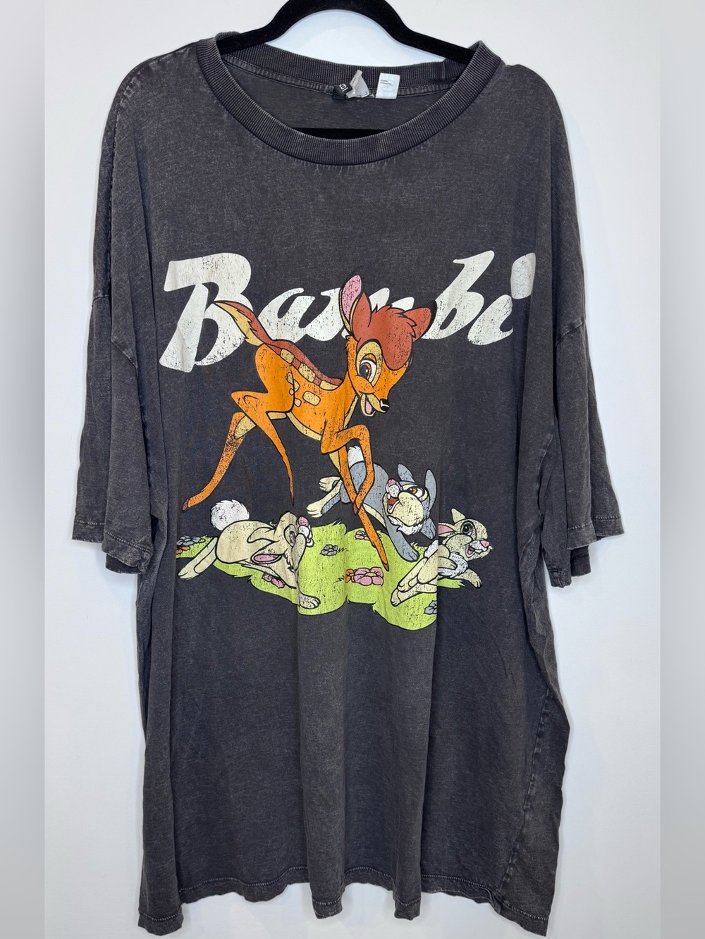 H&M Disney Graphic Bambi relaxed T-Shirt sz 3XL